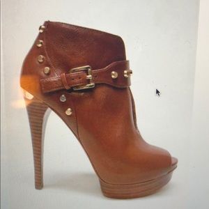 Michael Kors Ailee Studded open toe bootie pumps